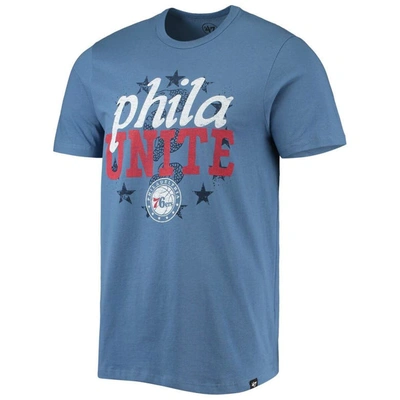 Shop 47 ' Royal Philadelphia 76ers Hometown Regional Phila Unite T-shirt