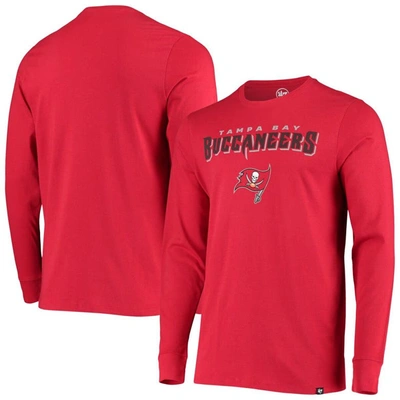 Shop 47 ' Red Tampa Bay Buccaneers Blockout Super Rival Long Sleeve T-shirt