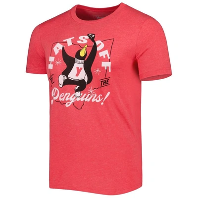 Shop Homefield Heather Red Youngstown State Penguins Hats Off To The Penguins Hometown T-shirt