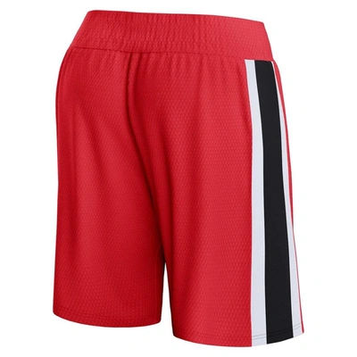 Shop Fanatics Branded Red Atlanta Hawks Referee Iconic Mesh Shorts