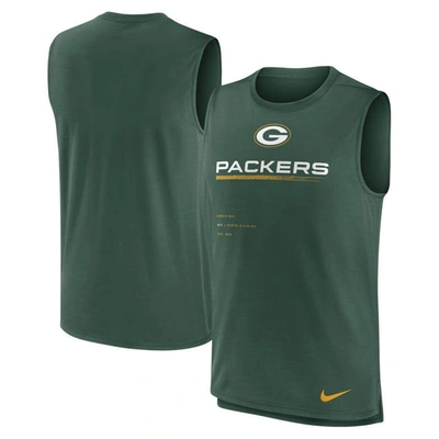 Shop Nike Green Green Bay Packers Muscle Trainer Tank Top