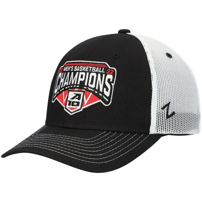 Shop Zephyr Basketball Conference Tournament Champions Locker Room Adjustable Hat In Black