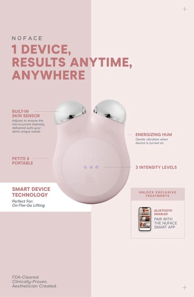 Nuface ® Mini+ On-the-go Facial Toning Starter Kit $309 Value In Midnight Black