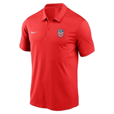 Shop Nike Red Usmnt Victory Performance Polo
