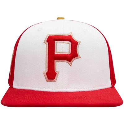 Shop Pro Standard White/red Pittsburgh Pirates Strawberry Ice Cream Drip Snapback Hat