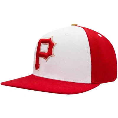 Shop Pro Standard White/red Pittsburgh Pirates Strawberry Ice Cream Drip Snapback Hat