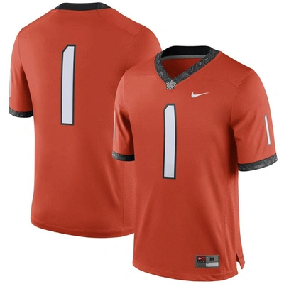 Shop Nike #1 Orange Oklahoma State Cowboys Alternate Game Jersey