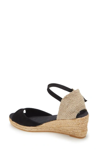 Toni Pons Llivia Wedge Sandal In Black Suede