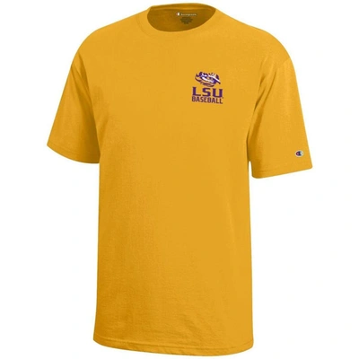 Shop Champion Youth   Gold Lsu Tigers Six-time Baseball National S T-shirt