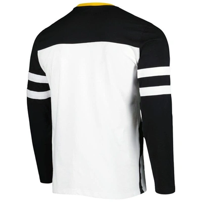 Shop Starter Black/white Pittsburgh Steelers Halftime Long Sleeve T-shirt