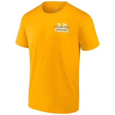 Shop Fanatics Branded Gold Golden State Warriors 2022 Nba Playoffs Dunk T-shirt