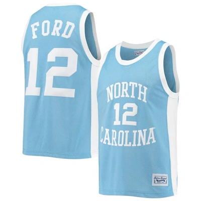 Shop Retro Brand Original  Phil Ford Carolina Blue North Carolina Tar Heels Commemorative Classic Basketba In Light Blue