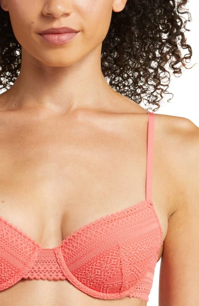Etam Sublime We Care Underwire Contour Bra In Coral