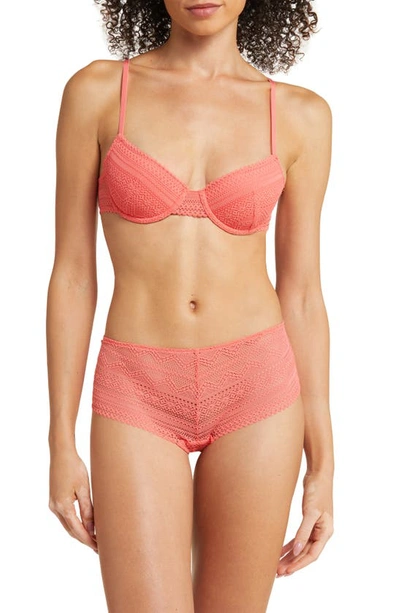 Etam Sublime We Care Underwire Contour Bra In Coral