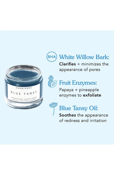 Herbivore Botanicals Blue Tansy Bha + Enzyme Pore Refining Mask