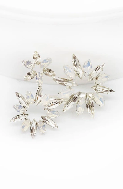 Shop Brides And Hairpins Camila Crystal Hair Clip In Classic Silver