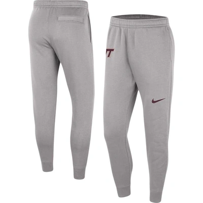 Shop Nike Gray Virginia Tech Hokies Club Fleece Pants