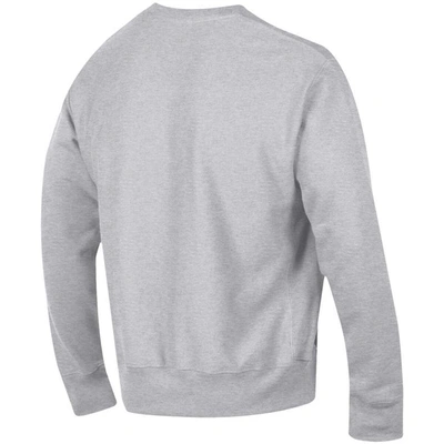 Shop Champion Heathered Gray Kansas State Wildcats Vault Logo Reverse Weave Pullover Sweatshirt In Heather Gray