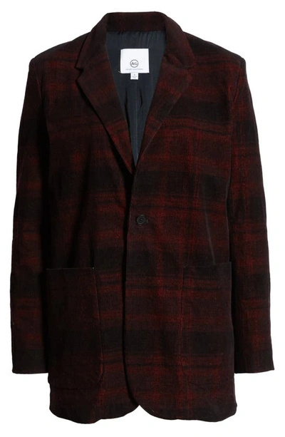 Shop Ag Baylee Corduroy Blazer In Poda Red