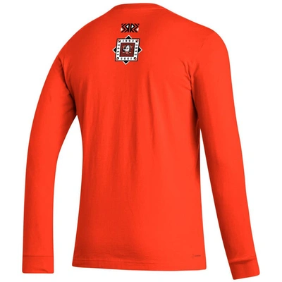 Shop Adidas Originals Adidas Orange Anaheim Ducks Reverse Retro 2.0 Fresh Playmaker Long Sleeve T-shirt In Black