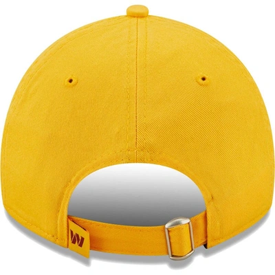 Shop New Era Gold Washington Commanders Core Classic 2.0 9twenty Adjustable Hat