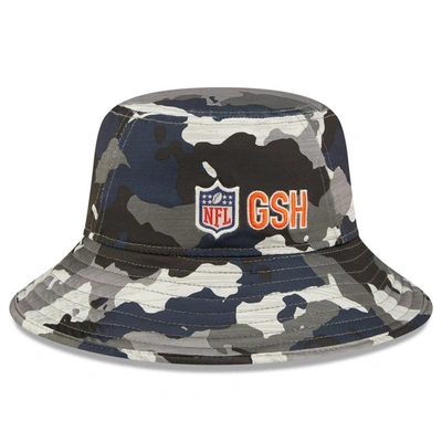 Shop New Era Camo Chicago Bears 2022 Nfl Training Camp Official Script Bucket Hat
