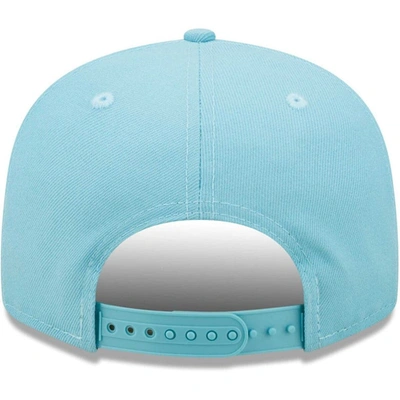 Shop New Era Aqua Carolina Panthers Color Pack 9fifty Snapback Hat