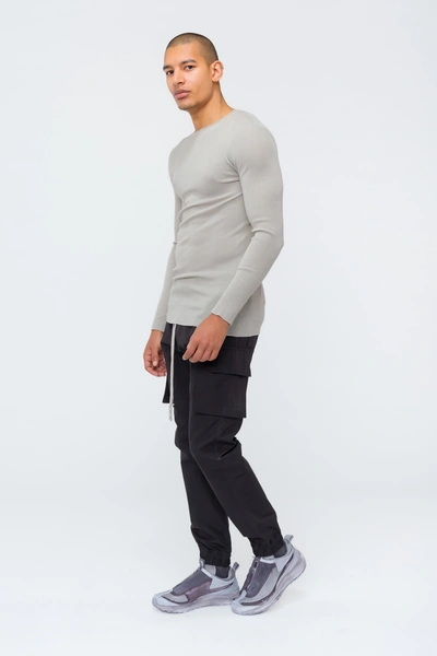 Shop Rick Owens Ribbed Round Neck In Xxl