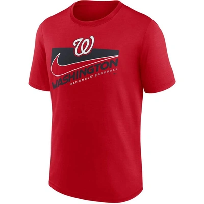 Shop Nike Red Washington Nationals Swoosh Town Performance T-shirt