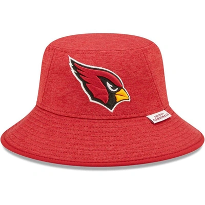 Shop New Era Heather Cardinal Arizona Cardinals Bucket Hat