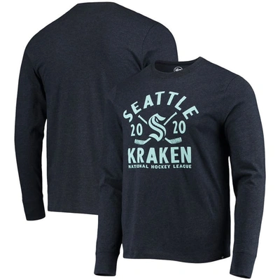 Shop 47 ' Heathered Deep Sea Blue Seattle Kraken Club Long Sleeve T-shirt In Heather Navy