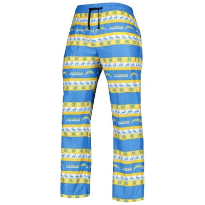 Shop Foco Powder Blue Los Angeles Chargers Team Ugly Pajama Set