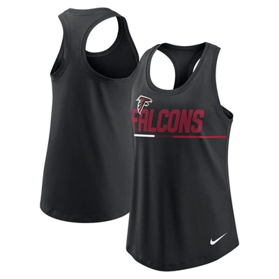 Shop Nike Black Atlanta Falcons Team Name City Tri-blend Racerback Tank Top