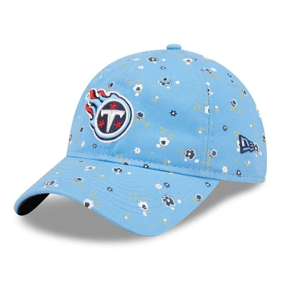 Shop New Era Light Blue Tennessee Titans  Floral 9twenty Adjustable Hat