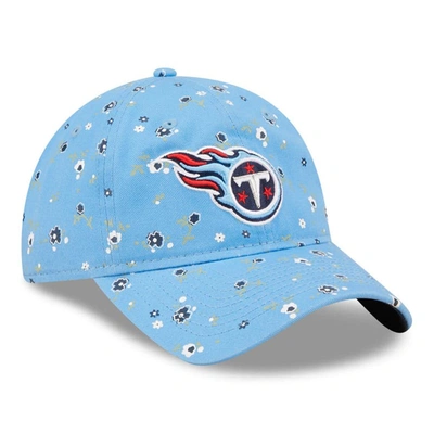 Shop New Era Light Blue Tennessee Titans  Floral 9twenty Adjustable Hat
