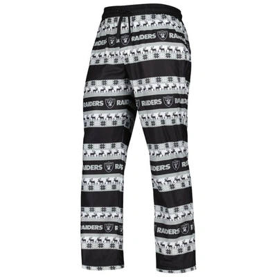Shop Foco Black Las Vegas Raiders Team Ugly Pajama Set