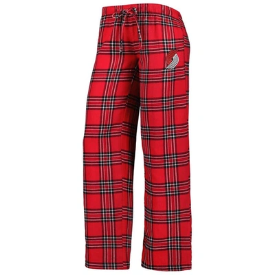 Shop Concepts Sport Red/black Portland Trail Blazers Badge T-shirt & Pajama Pants Sleep Set