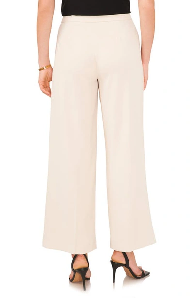 Shop Vince Camuto Pleated Wide Leg Trousers In Clay