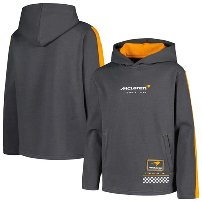Shop Outerstuff Youth Gray Mclaren F1 Team French Terry Pullover Hoodie