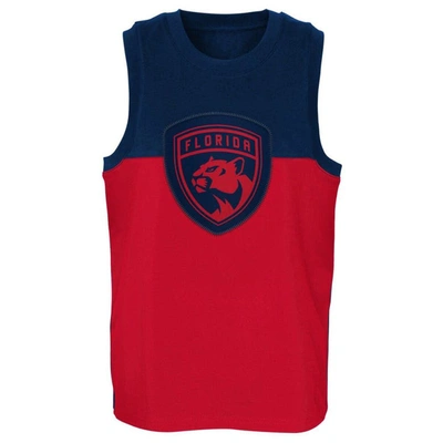 Shop Outerstuff Youth Red/navy Florida Panthers Revitalize Tank Top