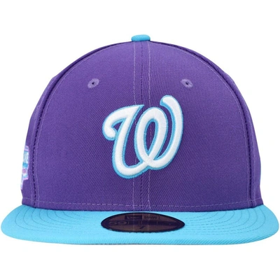 Shop New Era Purple Washington Nationals Vice 59fifty Fitted Hat