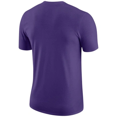 Shop Nike Purple Los Angeles Lakers Courtside Chrome T-shirt