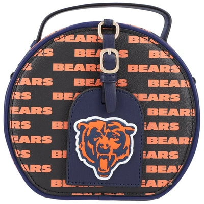 Shop Cuce Chicago Bears Repeat Logo Round Bag In Black