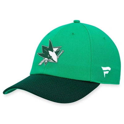 Shop Majestic Fanatics Branded Kelly Green San Jose Sharks St. Patrick's Day Adjustable Hat