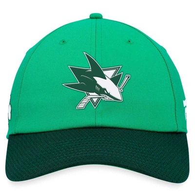 Shop Majestic Fanatics Branded Kelly Green San Jose Sharks St. Patrick's Day Adjustable Hat