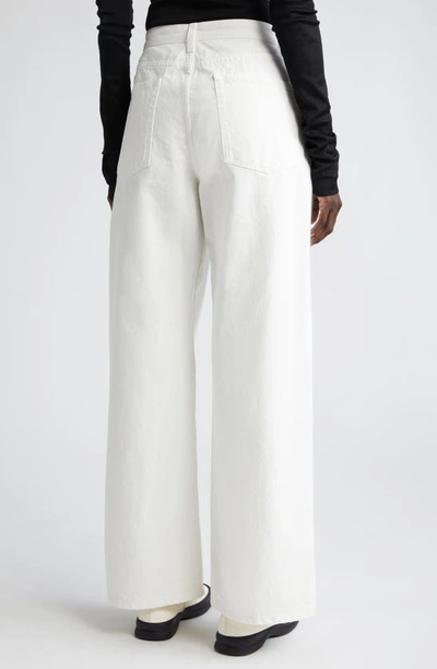 Shop The Row Eglitta Wide Leg Jeans In White