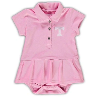 Shop Garb Girls Infant  Pink Tennessee Volunteers Caroline Cap Sleeve Polo Bodysuit