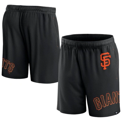 Shop Fanatics Branded  Black San Francisco Giants Clincher Mesh Shorts