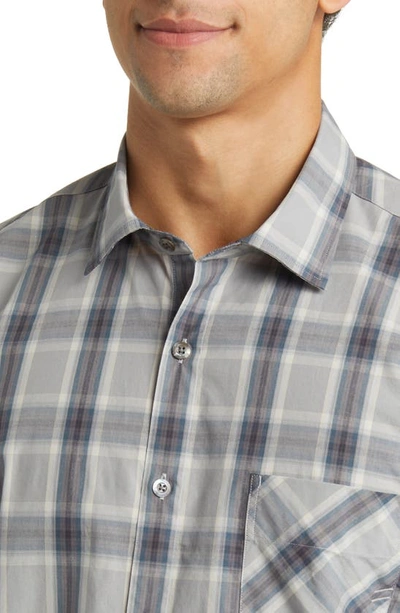 Shop Billy Reid John Plaid Button-up Shirt In Grey/ Blue