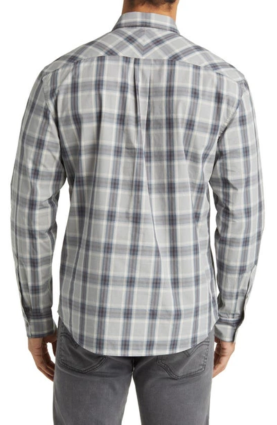 Shop Billy Reid John Plaid Button-up Shirt In Grey/ Blue